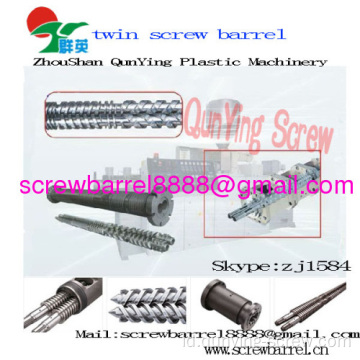 55/110 kerucut Vented Twin Screw barel